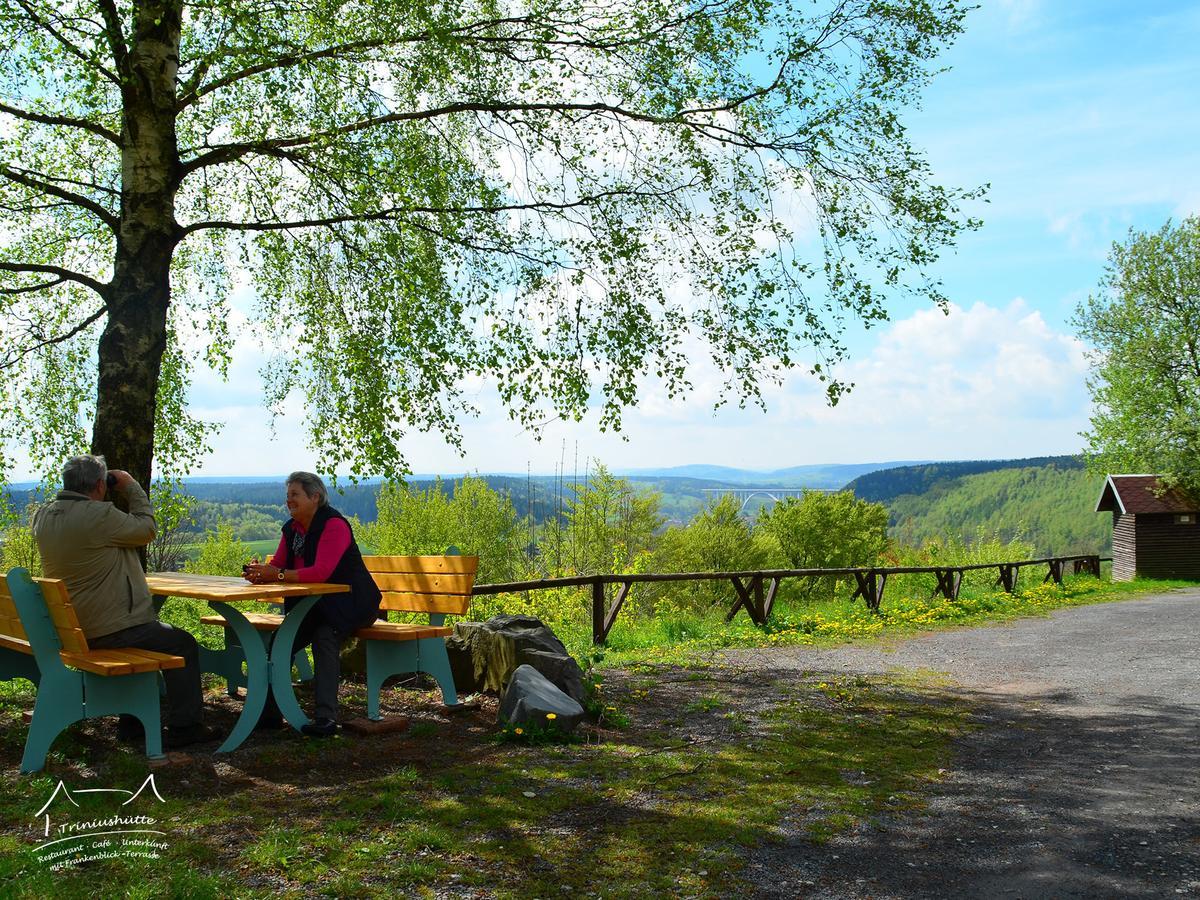 Die Triniushuette "Thueringens Schoenste Aussicht" Rauenstein Dış mekan fotoğraf