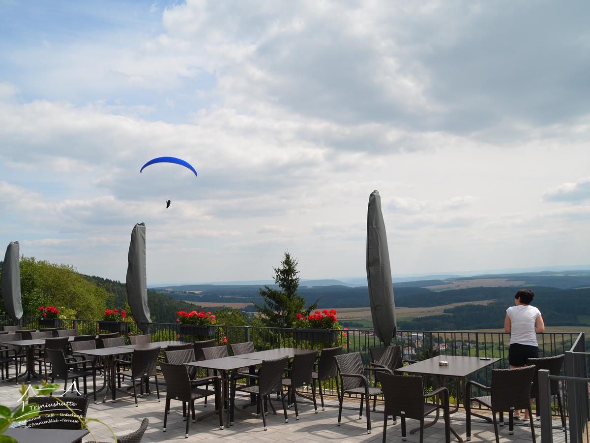 Die Triniushuette "Thueringens Schoenste Aussicht" Rauenstein Dış mekan fotoğraf