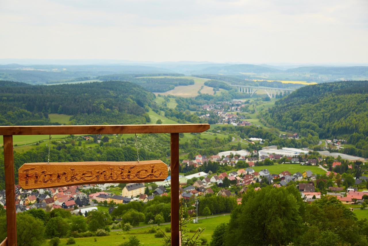 Die Triniushuette "Thueringens Schoenste Aussicht" Rauenstein Dış mekan fotoğraf